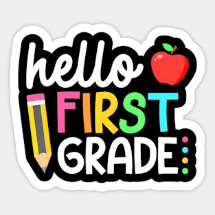 First Grade Team 1st Grade Back to School Teacher Kids Sticker